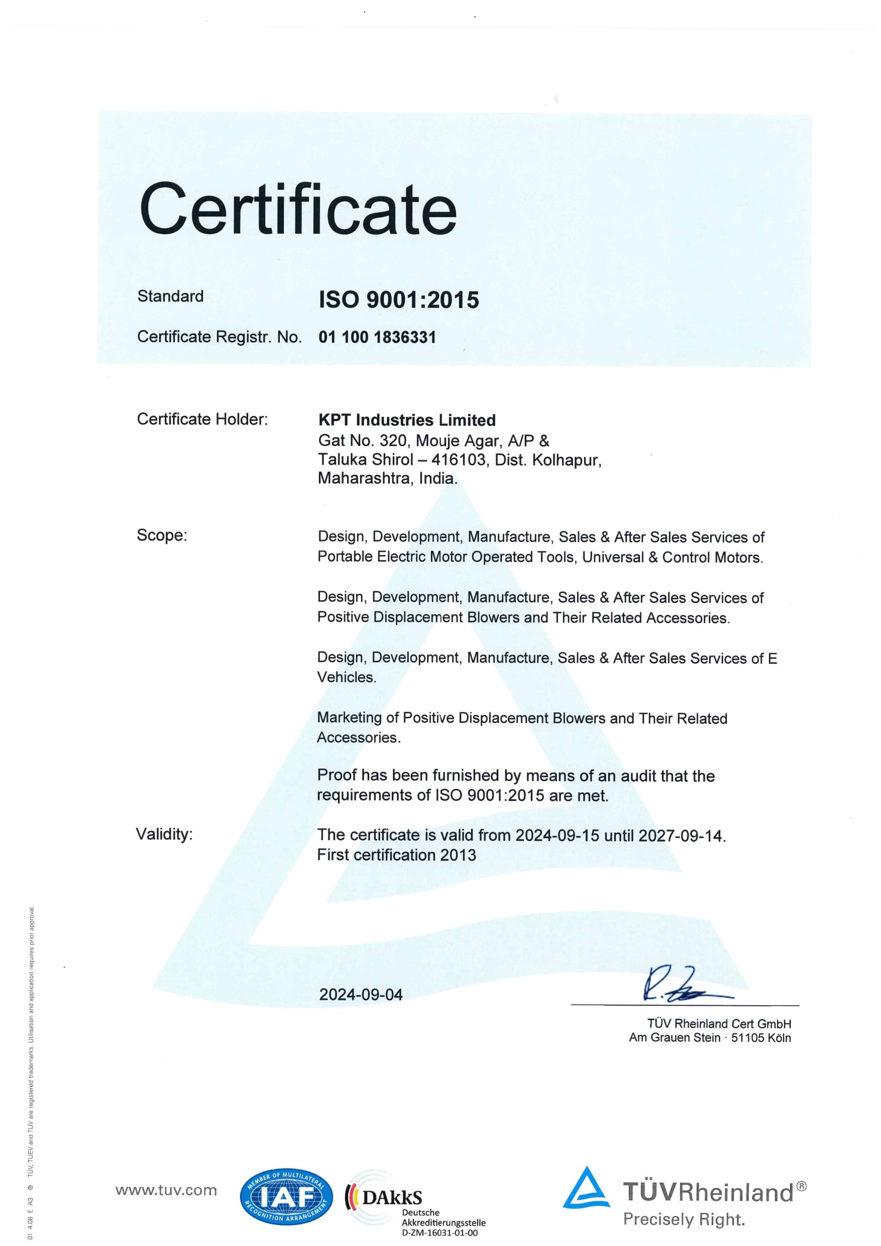 ISO Certificate 2